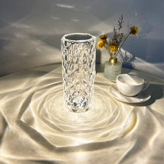 RoseLamp™ | Illuminate Love with RoseLamp™ Crystal Diamond Table Lamp!